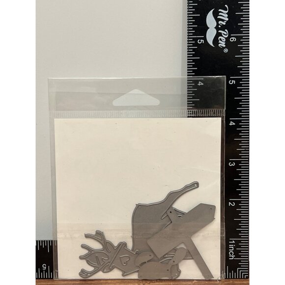 HTF Taylored Expressions TE180 Birch Tree Accessories Dies Set Of 7 DEER BIRD - Picture 3 of 3